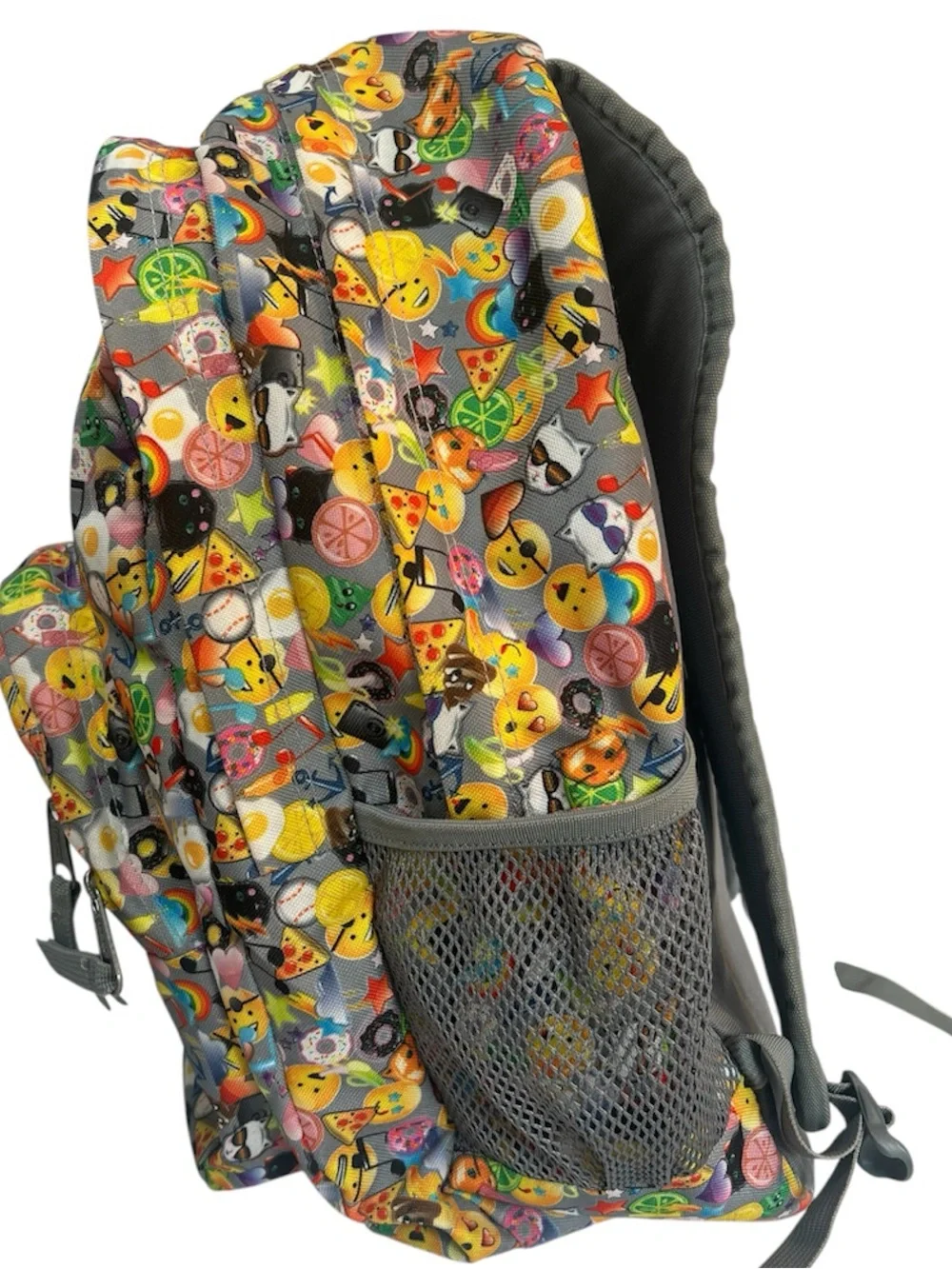 Jansport Trans Fun Bright Large Multicolor Emoji Print Backpack.